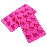 Amosfun Flamingo Cake Mold Set 2 Pcs Silicone Baking Molds for Diy Cakes Desserts Candy and Ice Shapes Non-Stick Flexible 8.5 Inch