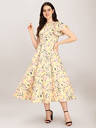 Image of QIQI Women's Crepe A-Line Maxi Casual Dress