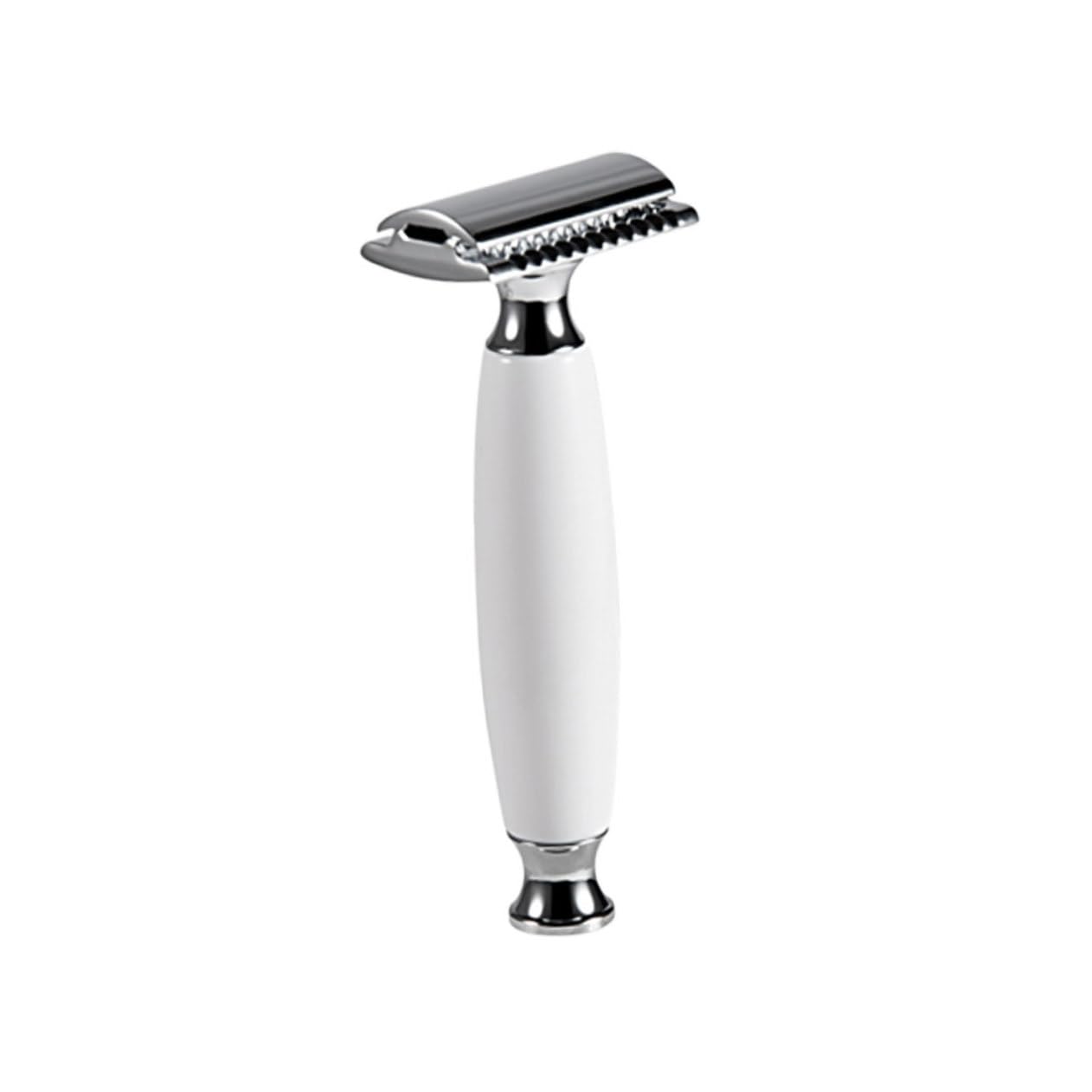 minkissy 3pezzi Rasoio Manuale Vintage Doppia Faccia Strumento Da Barba Portatile e Leggero Per Uso Domestico e Viaggi Design Elegante e Robusto Per Rasatura Precisa e Sicura