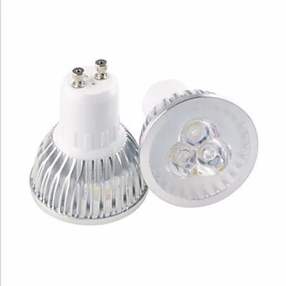 RZL Illuminazione, Confezione da 10 lampadine a LED, AC85-265V GU10 3W/4W/5W, faretto da incasso in lega di alluminio(Cold White,GU10 5W)