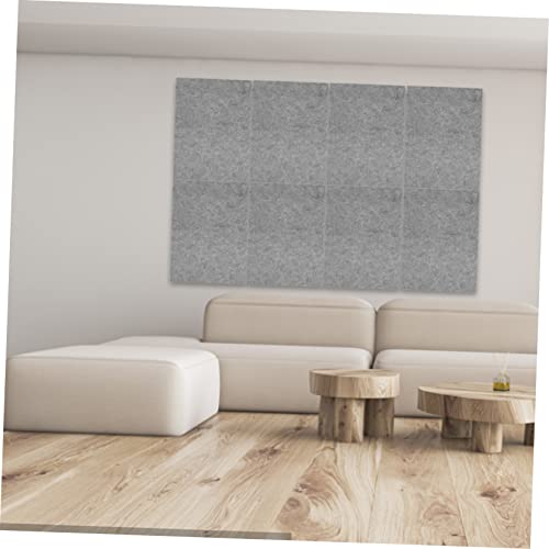 HEMOTON 12pcs Paneles Acústicos para Pared Aislamiento de Ruido Materiales de Aislamiento Acústico Almohadilla de Poliéster para Oficina en Casa miniatura 6