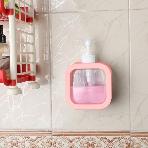 Image of Handwash Dispenser Bottle Soap Dispenser Liquid Soap Dispenser for Wash Basin Hand Wash Bottle for Home Dispenser for Bathroom Pump Bottle Dispenser Liquid Handwash Dispenser-Pink-2 PCS