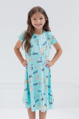 Bluey Mom Dad Bingo Girls 2 Pack Skater Dresses Toddler to Big Kid4