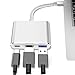 USB-C to HDMI Adapter (Supports 4K / 30Hz) - Type- C 3 in 1 Converter Cable for 2017/2018 MacBook Pro, MacBook, Mac Pro, iMac, Chromebook, & More USB 3.0 Type-C Devices