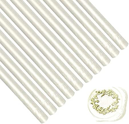 Wax Seal Sticks, ANBOSE 10pcs Brown Glue Gun Wax Seal Sticks for Vintage Wax Sealing Stamp, Wax Sealing Sticks for Wedding Invitations, Letter Envelopes