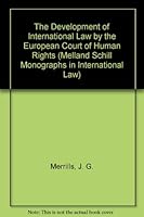 The Development Of International Law By The European Court Of Human Rights 0719037379 Book Cover