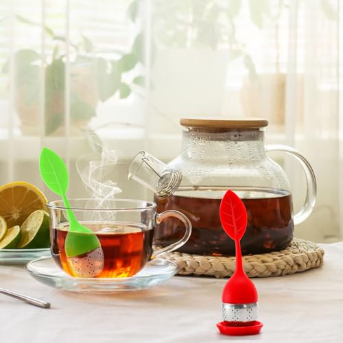 Bekith 7-Pack Silicone Tea Infuser with Drip Tray