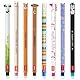 LEGAMI Set mit 8 radierbaren Gelstiften mit thermoempfindlicher Radiertinte, verschiedene Tintenfarben und Schaftdesigns, 0,7 mm Spitze, Hase, Löwe, Corgi, Panda, Pinguin, Lama, Nilpferd, Hai