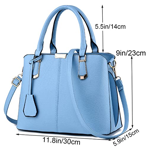 Image of XingChen Purses and Handbags for Women Fashion Messenger Bag Ladies PU Leather Top Handle Satchel Shoulder Tote Bags