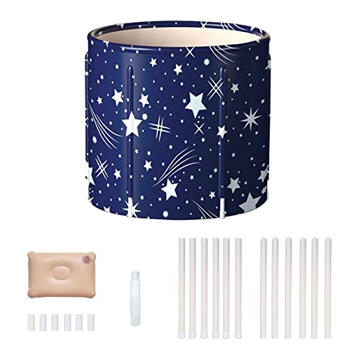 Hotmax Portable Foldable Bathtub For Adult, Hot Bath Tub, Freestanding Collapsible Home Spa Bath Tub, Ice Bath Tub, Soaking Tub With Inflatable Pillow And Seat #TOP15