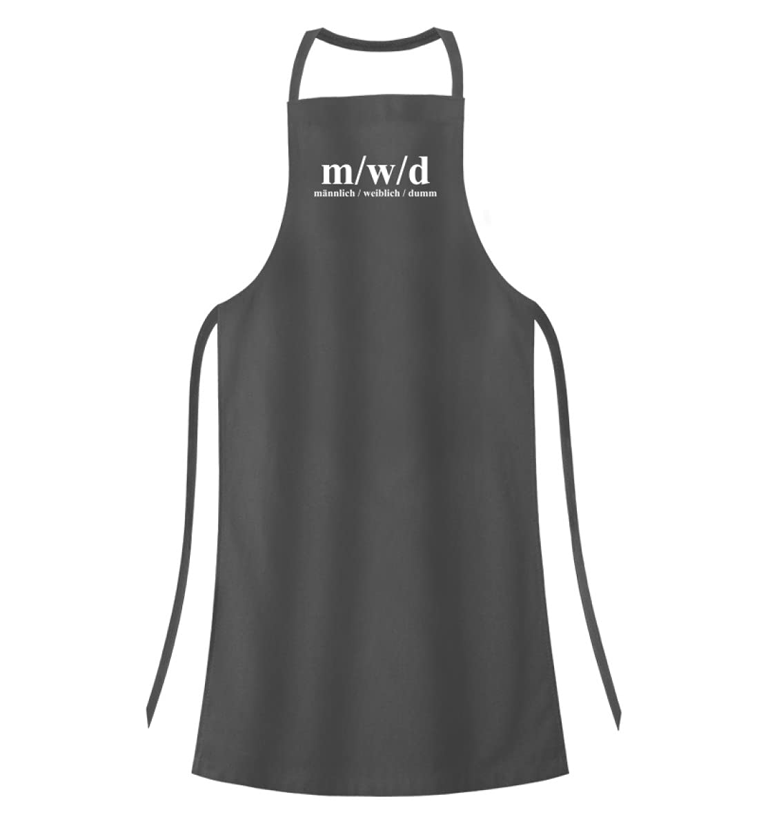 M/W/D - Grembiule da barbecue maschio, femminile, dumm - di alta qualità, grigio., One Size