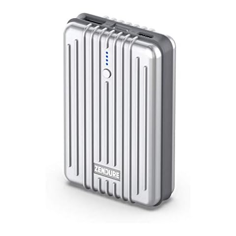 Zendure A3PD Power Bank 10000mah Durable 18W PD & QC 3.0 USB-C External Battery Charger with Dual USB Output (3A), Compact Portable Charger for iPhone, iPad, Nintendo Switch, Samsung - Silver Cover