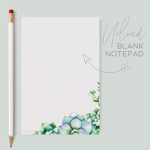 Succulents Notepad, 4X6 Inch, 100 Sheets, The Dashleigh Gifting Collection (Succulents Notepad - 4X6 In.) #TOP2