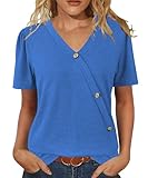 JomeDesign Women's Puff Sleeve V-Neck...