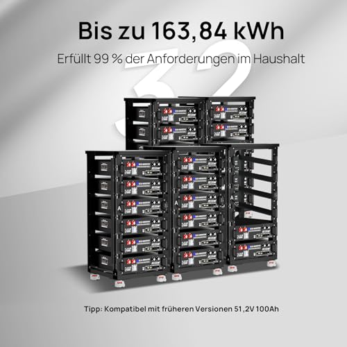 ECO-Worthy Cubix100 Batterie Lithium 48V 100 Ah*2 LiFePO4 Bluetooth - 5