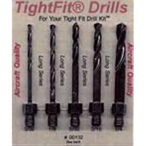 Drill Bits Short Length Threaded Shank, Long Series Drill Bit Set 2 Tight Fit Tools 00132 Cover