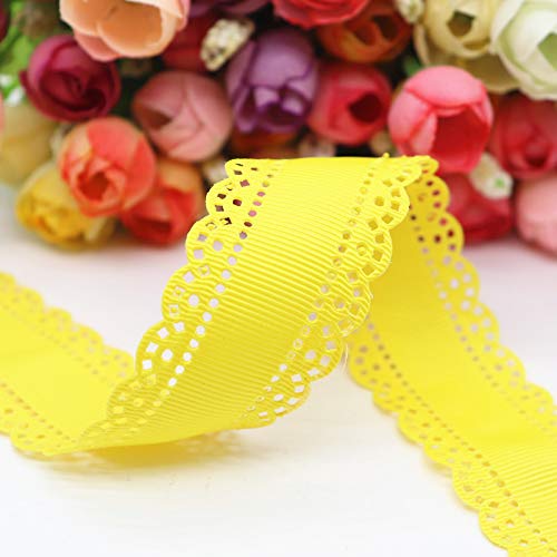 50 yards/lot 30mm hohle blumen solide grosgrain bänder stoffband spitze diy handgemachte haar-accessoires-352