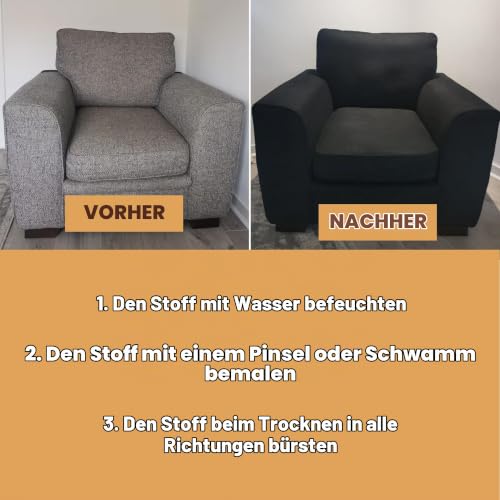 Furniture Clinic Stofffarbe – zum Wiederherstellen oder Ändern der Farbe von Polstern, Wohntextilien, Autoinnenräumen… – Ansicht 3