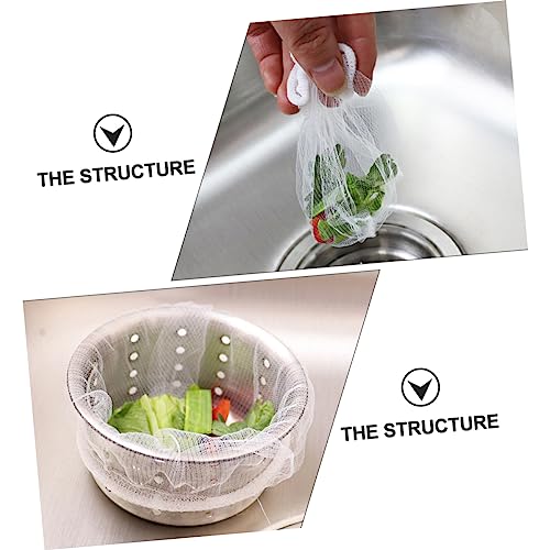 300 unidades bolsas filtro para fregadero de cocina miniatura 2