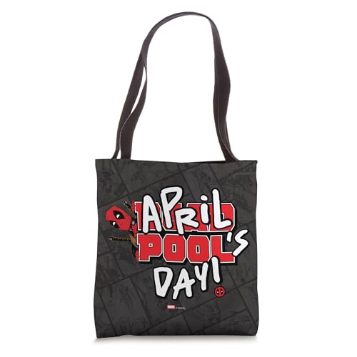 Marvel Deadpool April Pools Day Logo Tote Bag