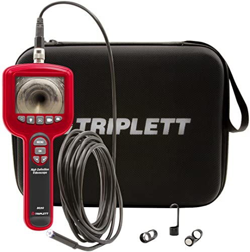 Image of Triplett BR260 High Definition Videoscope with Waterproof 5.5mm Camera, 3 inch Color LCD Display, and 2M Cable
