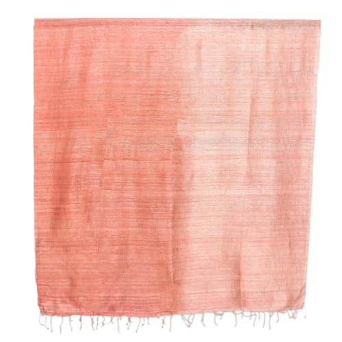 NOVICA Artisan Handcrafted Silk Shawl Accessories Shawls Pink Patterned Thailand ' Bold Rose'