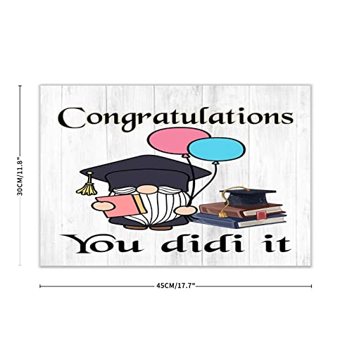 Plaque en bois Congratulations You Did It pour votre décoration de chambre - 3