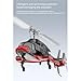 A61 Air-wolf RC Helicopter for Adults, A61 1/52 Scale Air-wolf 2.4G 4CH Single Rotor Flybarless Mini RC Helicopter Model with Optical Flow Altitude Hold, Gift for Adults Beginners (Black and White)