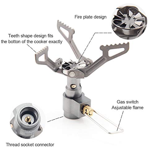 Brs 3000T Backpacking Stove Camping Stove Pocket Stove Portable Propane Stove Ultralight Mini Stove With 1 Extra Backup O-Ring #TOP5