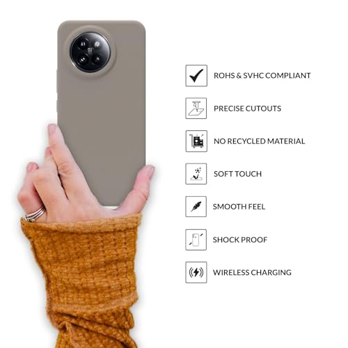 Image of SPRIG Compatible with Mi 14 Civi Premium SilkTone Back Cover Drop Tested Shock Proof Mobile Case for Men, Women, Boys and Girls with Camera Protection (Light Brown)