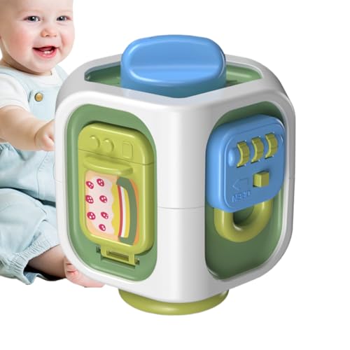 Rrlihjgu Actividad Cube para bebé, Cubo Ocupado,Juguetes educativos - Desarrollo de Aprendizaje Interactivo Fine Motor Educational Sensorial Cubo Ocupado para niños niños pequeños