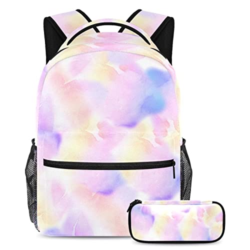 Sac à dos de voyage tie-dye pour filles et garçons, idéal pour l'école