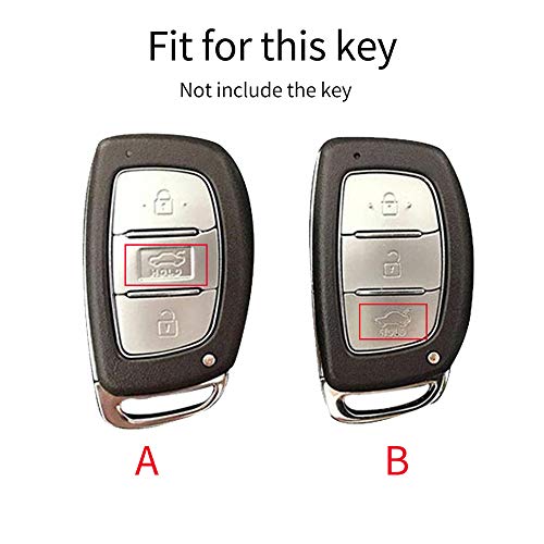 ontto Autosleutel hoes cover voor Hyundai IX20 IX30 IX35 I10 I40 Tucson Santa Fe Ioniq Kona Accent YC Sonata sleutelhoes… - Image 3