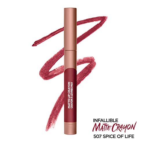 L'oreal Paris Infallible Matte Lip Crayon, Spice Of Life (Packaging May Vary) #TOP1