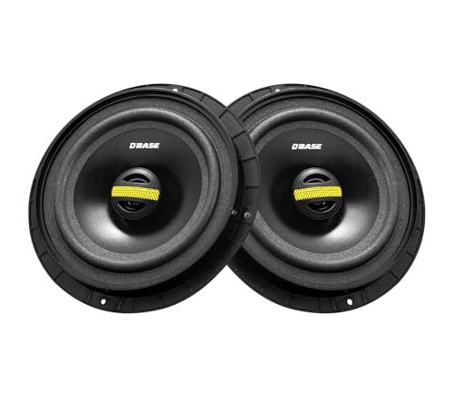 Image of DBASE DBSP6570 6.5 inch Two-Way Coaxial Car Speakers | Powerful High Bass & Crystal Clear Sound | Universal Fit for Cars, SUVs & Trucks | Premium PP Cone | Treated Rubber Surround | Easy Installation