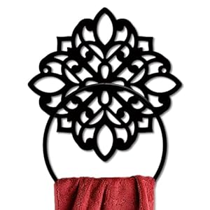 Mayjoydiy Vintage-Handtuchring HJEW-WH0101-016 Schwarz