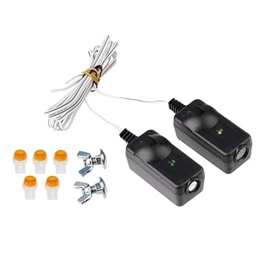 Safety Sensor Eyes for 41A5034 Liftmaster Sears Chamberlain Craftsman Garage Door Opener (1 kit) - Newest Version 3.0
