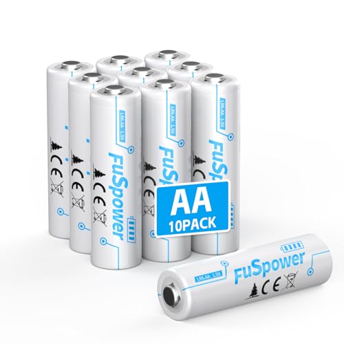 Fuspower Alkaline AA Batteries for Toys: 1.5V Double A Batteries 10 Pack - Ultra Long Lasting Power...