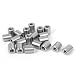uxcell a16050300ux0566 M4x10mmx8mm Threaded Rod Tube Adapter Round Coupling Connector Nuts 20pcs
