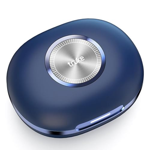 Image of truke Mega 10 True Wireless in Ear Earbuds W / 24-Bit Lossless Spatial Audio, 70H Battery Fast Charge Buds, Dual Pairing, 13mm Drivers TWS, Low Latency(40ms), Matte Finish, ENC (Royal Blue)