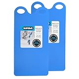 Superio Snow Slider Mat, Flexible Snow Sled Flying Carpet, Roll up Sleds for Kids and Adults 54' Lightweight Portable Plastic Snowboard Sled (Blue)