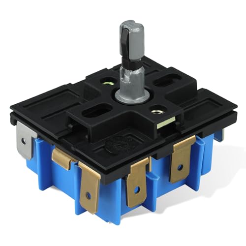 WB24X25013 Electric Range Infinite Control Switch Replace for GE WB24X25013 Surface Element Control Switch for 191d4774p005 Ap5999509 4464832 PS11729102 Suitable for GE Appliances