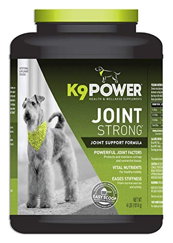 K9 Power - Joint Strong, Nutritional Supplement for Dogs, Joint Health & Mobility Support, Glucosamine, Curcumin, Chondroitin, 4lbs