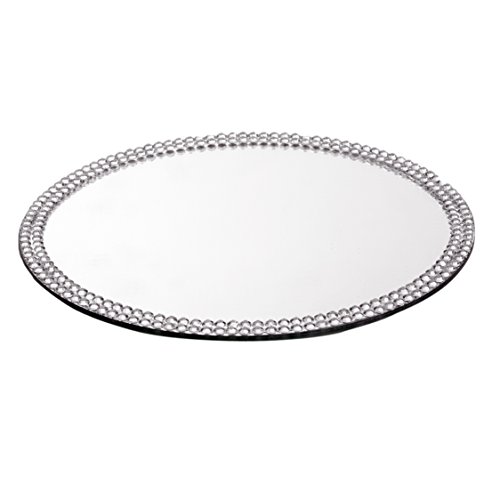 Specchio in vetro 547176, Vetro, Silver, Rotondo
