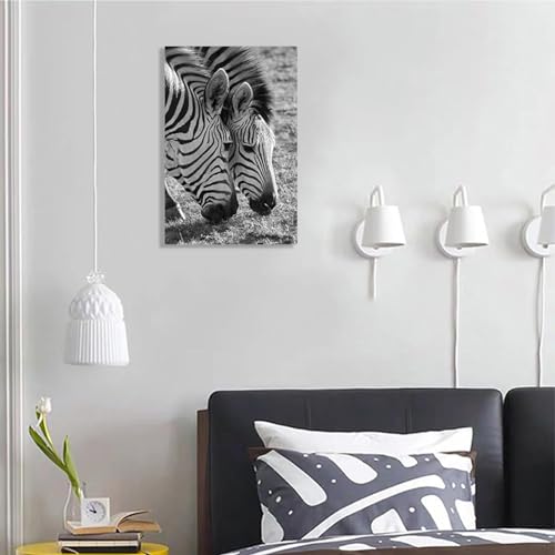 Peinture murale d'art de zèbres vintage pour créer un espace de travail inspirant à la maison - 4