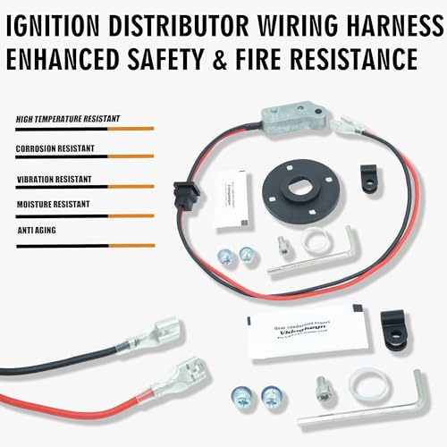 Image of 9432 Accu-Fire Electronic Ignition Module Harness Waterproof Compatible with VW 1945-1980 Super Beetle Karmann GHIA Thing Transporter Campmobile Fastback Baja Bug Beetle 009 Distributor