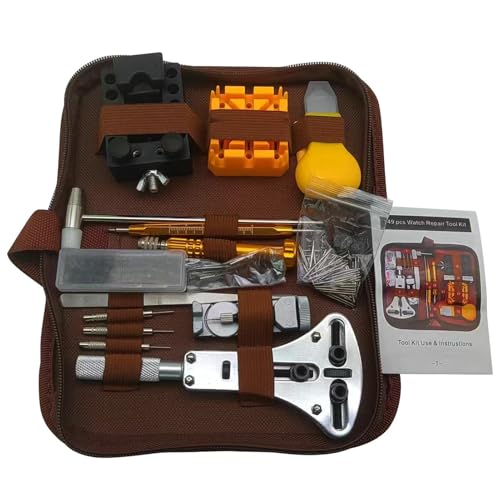 Kit de herramientas genérico para relojes - Abre caja para relojes con herramienta de resortes | Estuche de reparación multifunción para teléfono, viajes, ordenador portátil, electrónica y