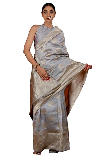 Image of Subham Saree for Woman Silk Cotton Kanjivaram | Soft Easy to Drape Daily Wear Sari with Blouse Fabric