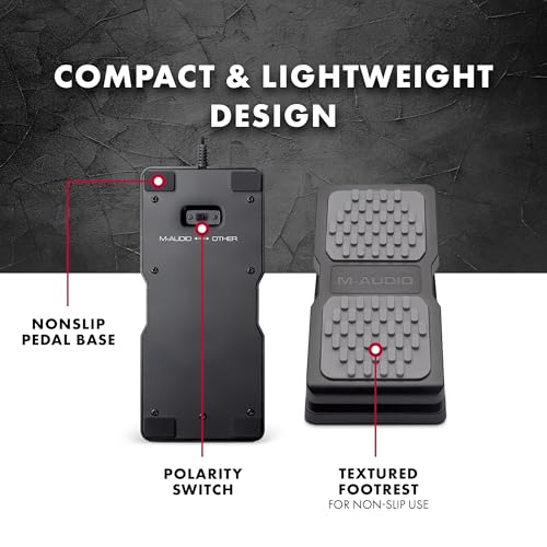 M-AUDIO EX-P - Expression Pedal for Keyboards, MIDI Keyboards / Controllers and Supported Guitar Effects Pedals - Image 4