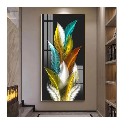 Peinture décorative d'entrée abstraite pour illuminer un couloir sombre